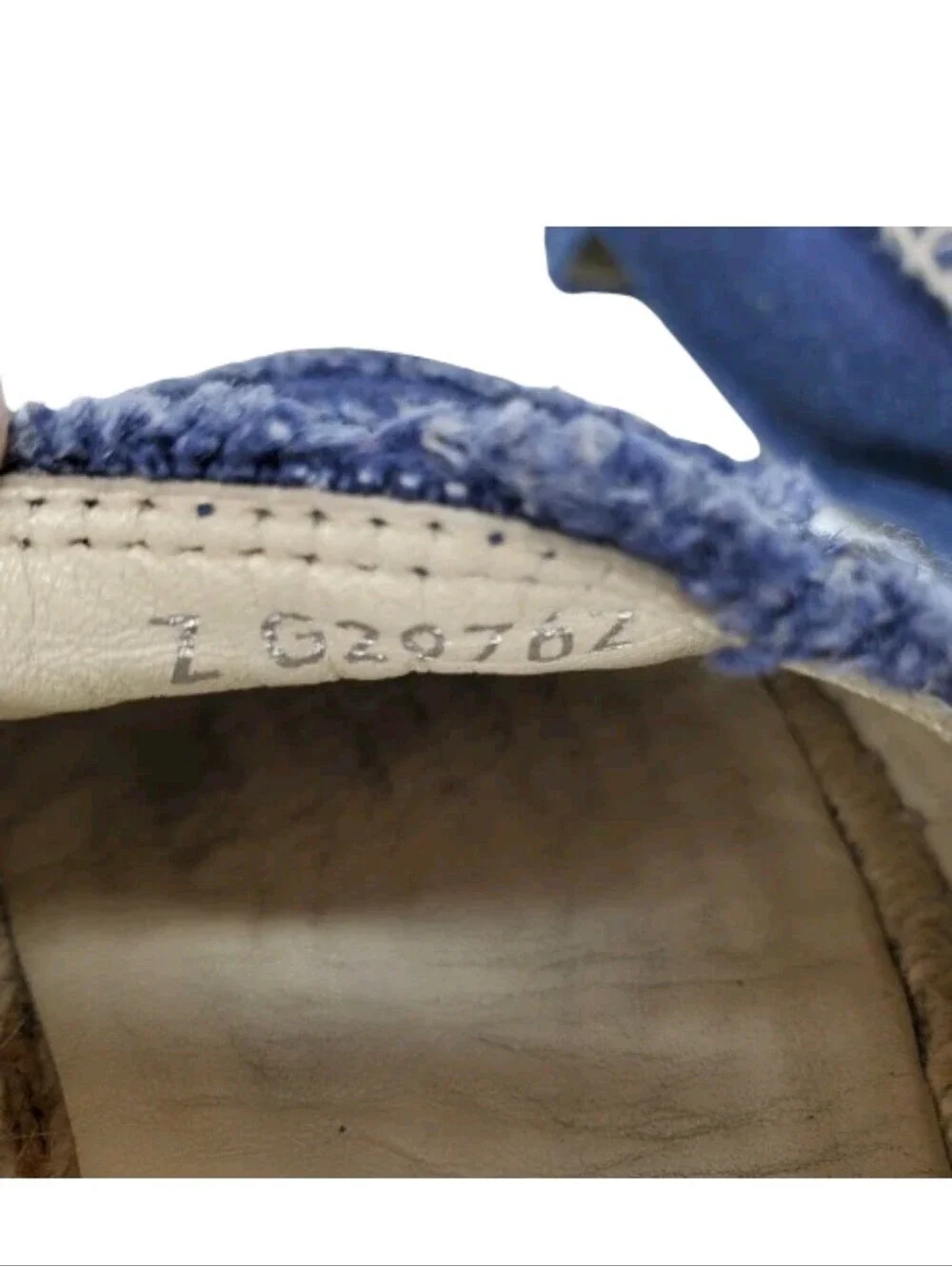 Chanel Blue Denim Interlocking CC Cap Toe Espadrilles